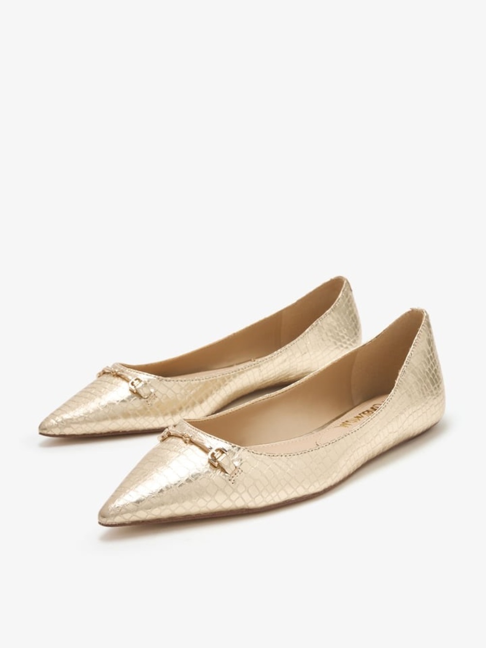 Sam Edelman Gold Nori ballet flats NWT